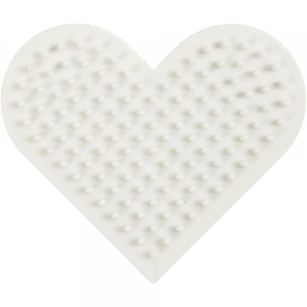 NABBI BioBeads Kralenplaat - Hart - 7x8,5 cm - 1 st