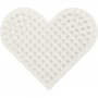 NABBI BioBeads Kralenplaat - Hart - 7x8,5 cm - 1 st