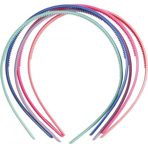 Diadeem - 8 mm - gemengde kleuren - 5 st