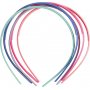 Diadeem - 8 mm - gemengde kleuren - 5 st