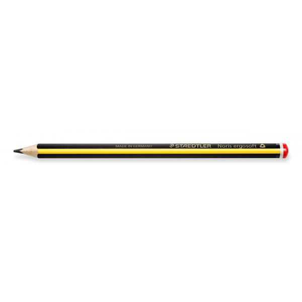Potlood Mars Ergo soft Jumbo Zwart/Geel - HB