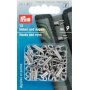 Haken en haken zacht staal nr. 9 zilverkleur, 12 st