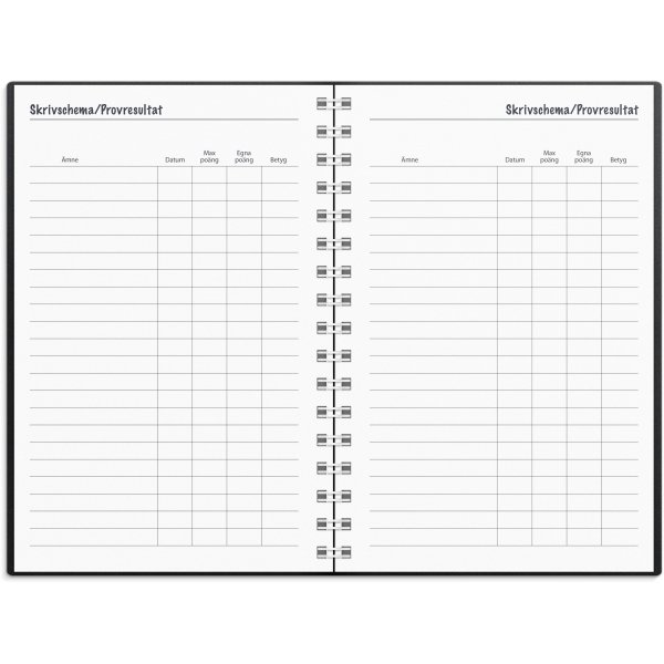 Kalender 24/25 - Klein Studiejaar - Basic zwart kunststof Kalender 24/25 - Klein Studiejaar - Basic zwart kunststof