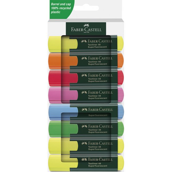 Markeerstiftset - Faber-Castell - TL 48 - 8 stiften