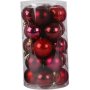 Kerstboomballen - rode harmonie - 6 cm - 20 st