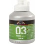Schoolverf Acryl - Metallic - zilver - metallic - 500 ml
