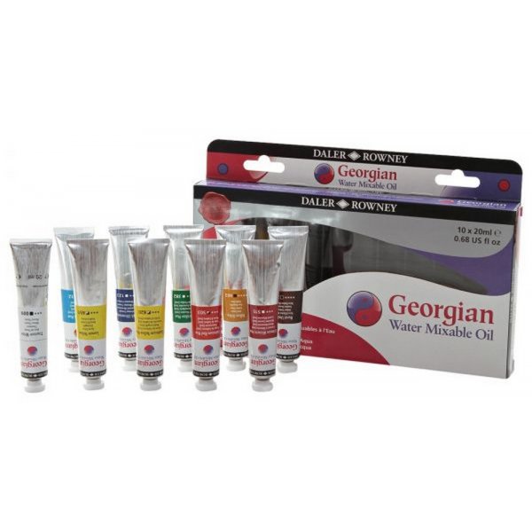Kennismakingsset voor olieverf op waterbasis 20ml - 10 kleuren