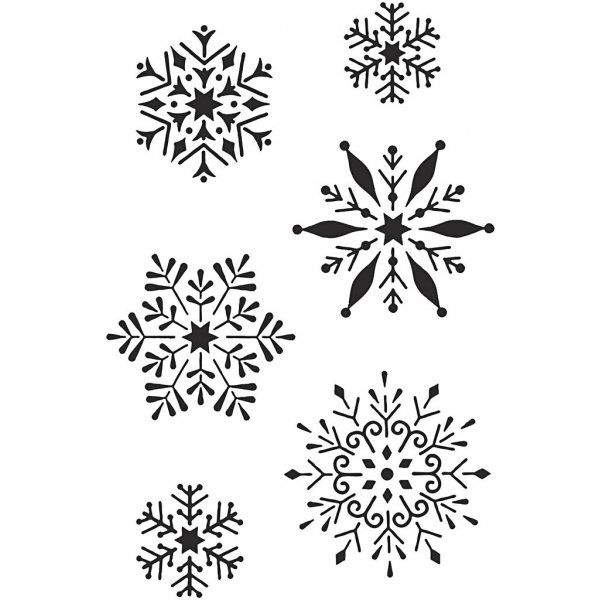 Sjabloon - sneeuwvlok - A4 Sjabloon - sneeuwvlok - A4