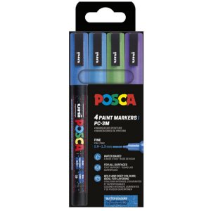 Poscaset PC-3M Glitter Koude Tonen - 4 Pennen