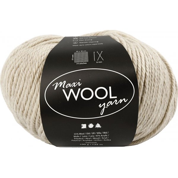 Wolgaren - zandmelange - 100 gr
