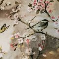 Klant imago Wasdoek Bloemen & Vogel - Grijs