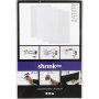 Krimpfolie - Glanzend transparant - mat transparant - Mat wit - 4 vellen