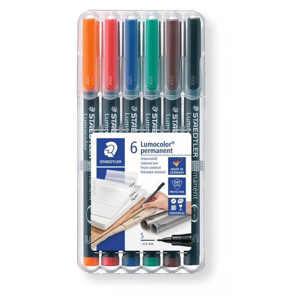 OH Pennen permanent 0,4 mm - 6 stiften