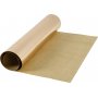 Leerpapier - rosgoud - effen, folie - 1 m