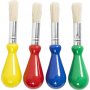 Kinderborstels met ballonhandvat - rond - 4 st