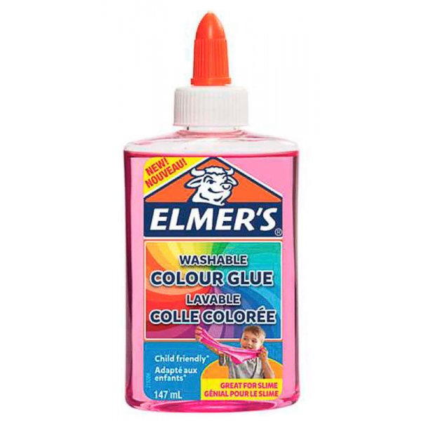 Lijm Elmers - Kleurlijm - 147 ml - Roze