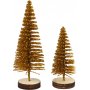 Miniboompjes - goud - 5 st