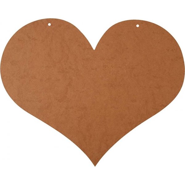 Houten hart met 2 gaten