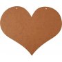 Houten hart met 2 gaten