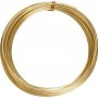 Aluminiumdraad - 2 mm - goud - 10 m