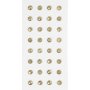 Strassstenen - goud - 8 mm - 32 st