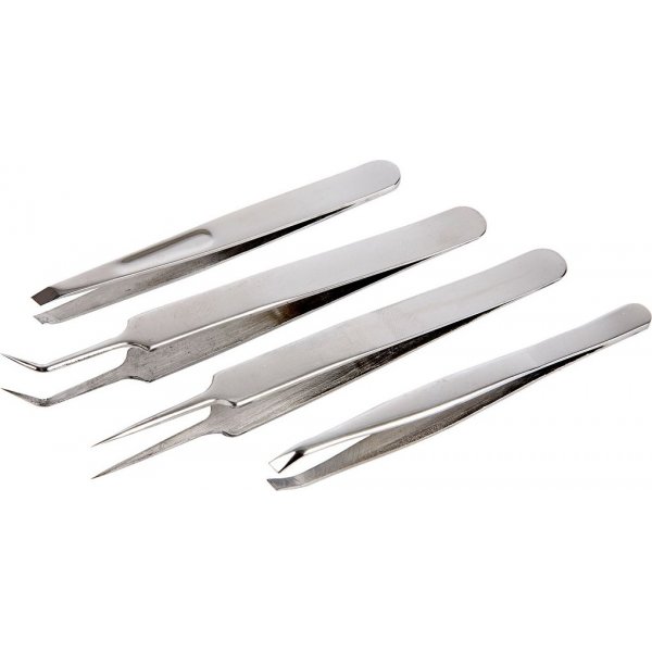 Pincetten - assortiment - 4 st