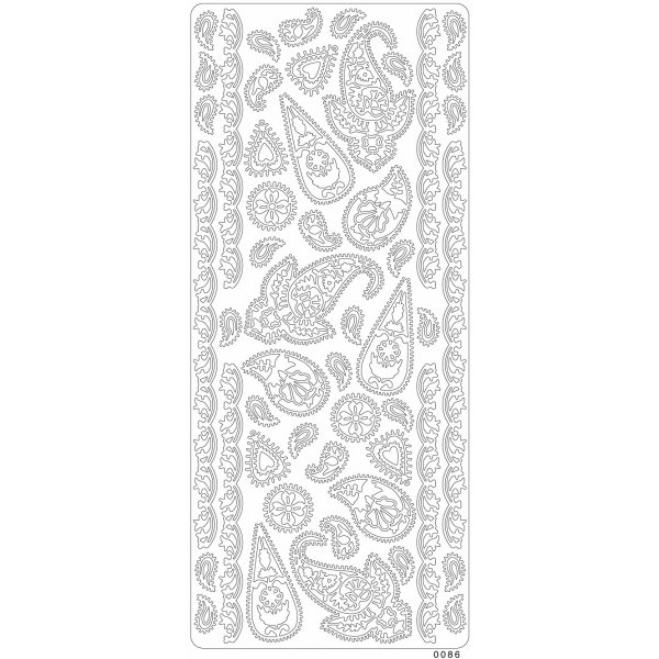 Peel-offs - Kleine paisley Peel-offs - Kleine paisley
