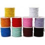 Elastisch koord - 1 mm - gemengde kleuren - 10 x 25 m