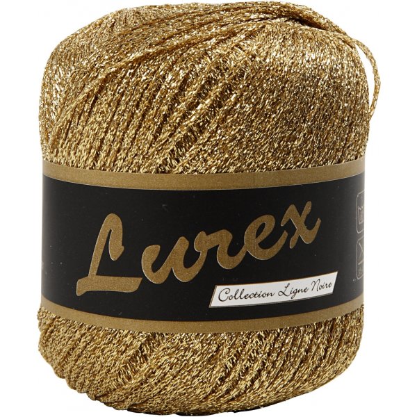 Lurexgaren - goud - 25 gr Lurexgaren - goud - 25 gr