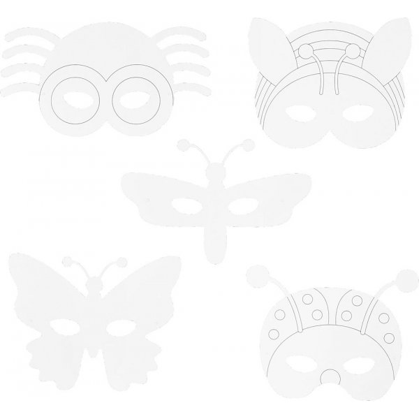 TeACH Me - Insectenmaskers - wit - 16 st