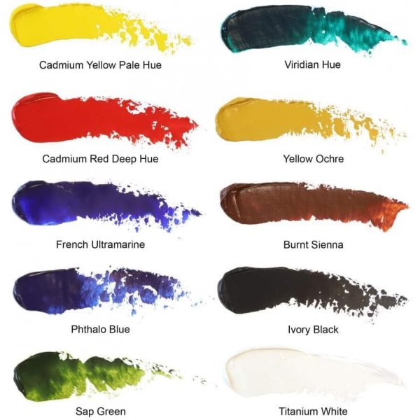 Olieverf W&N Winton - set 10x37 ml Olieverf W&N Winton - set 10x37 ml