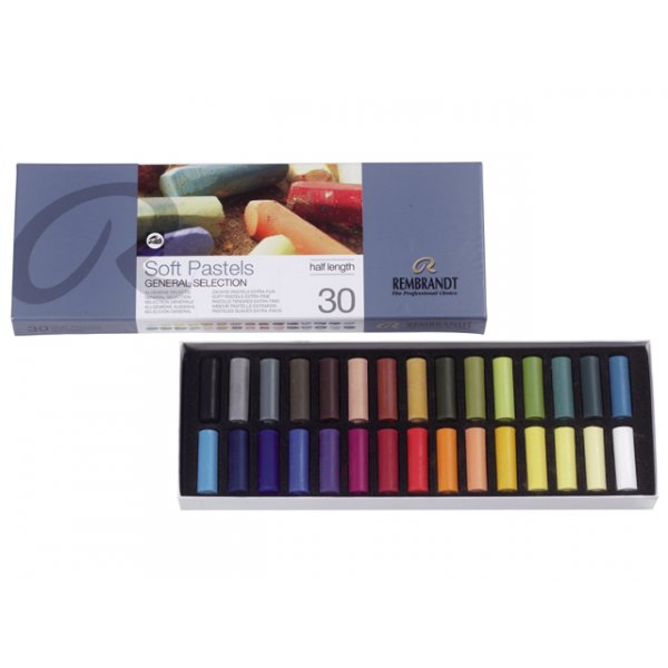 Zachte pastelkleurige krijtjes - 30 st