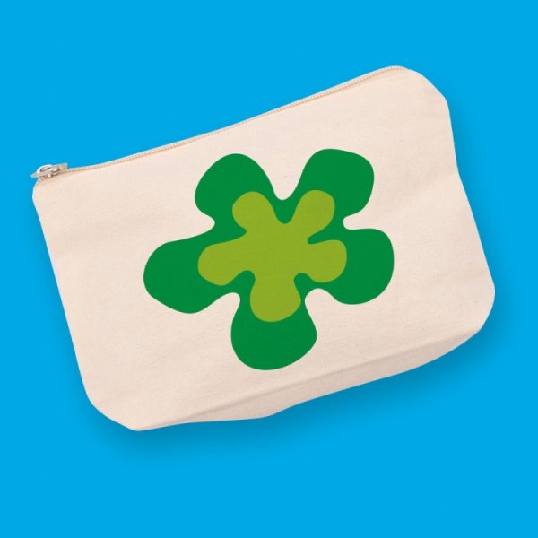 Zakje met rits, 12x8 cm, 100% katoen Zakje met rits, 12x8 cm, 100% katoen