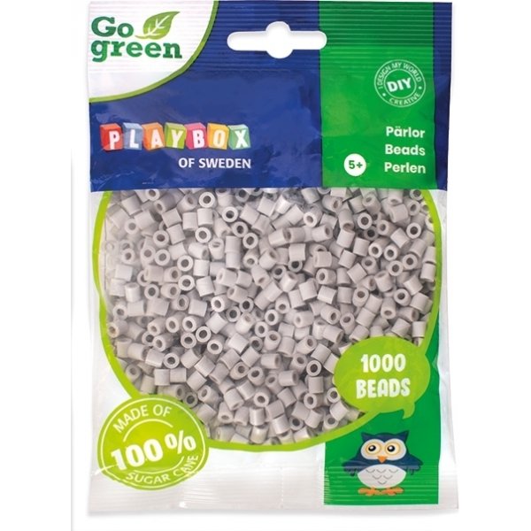 Tube kralen Go groen 1000 stuks Grijs