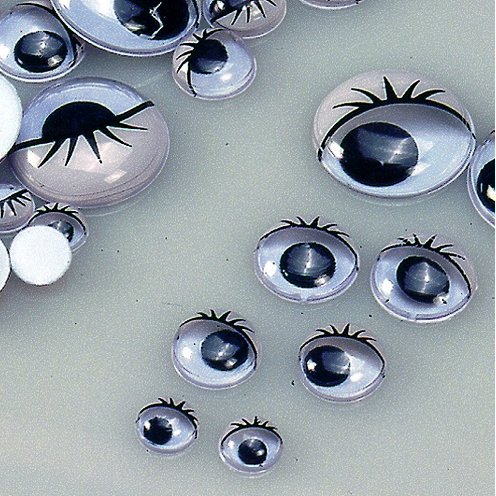 Ogen beweegbare pupil - met oogleden Ogen beweegbare pupil - met oogleden