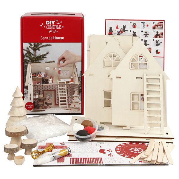 De knutselset - Het huis van de Kerstman De knutselset - Het huis van de Kerstman