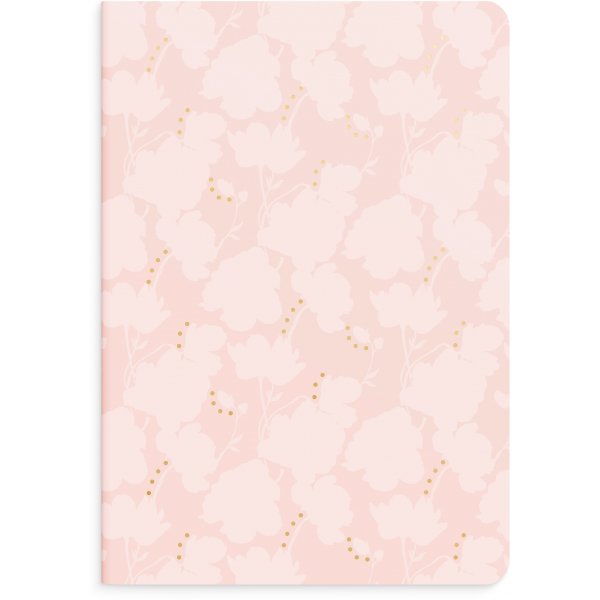 Notitieboekje - Bloemen & notities - A5 - 2-pack