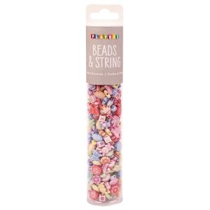 Kralen en letters in pastelkleurenmix - 350 stuks Kralen en letters in pastelkleurenmix - 350 stuks