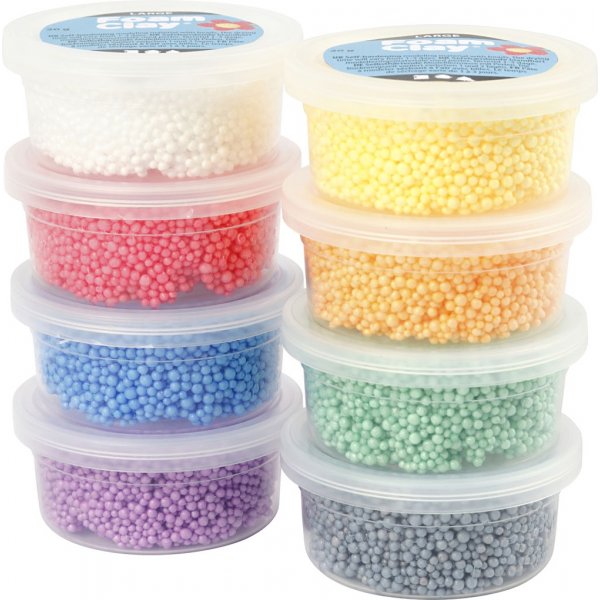 Foam Clay Grote gemengde kleuren - 8 x 20 g Foam Clay Grote gemengde kleuren - 8 x 20 g