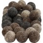Wolkralen - natuurlijke kleuren - 64 st