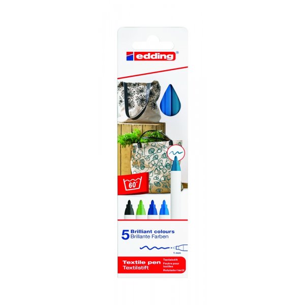 Edding 4600 Textiel - Koele kleuren