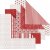 Origamipapier - rood/wit - 15 x 15 cm - 50 vellen Origamipapier - rood/wit - 15 x 15 cm - 50 vellen