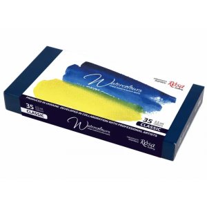 Aquarelverfset ROSA Gallery - Metalen doos 35 x 2,5 ml Aquarelverfset ROSA Gallery - Metalen doos 35 x 2,5 ml