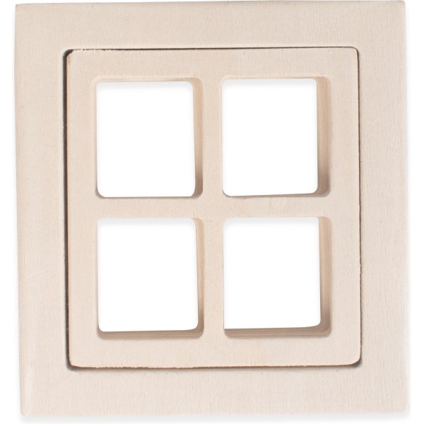 Houten raam - miniatuur - 2 st Houten raam - miniatuur - 2 st