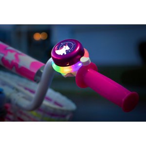 Fietsbel met LED-verlichting voor kinderen, veelkleurig met licht. Fietsbel met LED-verlichting voor kinderen, veelkleurig met licht.
