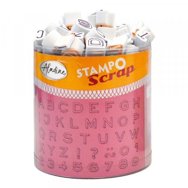 Stempels Stampo 103+1 delen - Alfabet