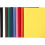 Velourspapier - gemengde kleuren - A4 - 10 vellen