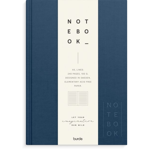 Notitieboekje - Textiel - Gelinieerd A5 - Hardcover