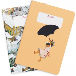 Notitieboekje Madicken Astrid Lindgren & Ilon Wikland gelinieerd - 2-pack