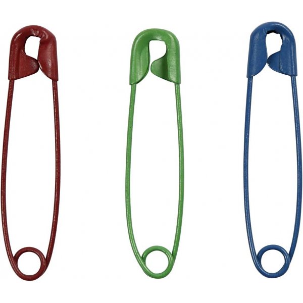 Veiligheidsspelden - gemengde kleuren - 10 x 100 st Veiligheidsspelden - gemengde kleuren - 10 x 100 st